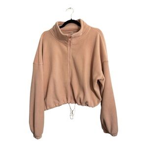 Anrabess Women’s Oversized Full Zip Jacket – Size XL